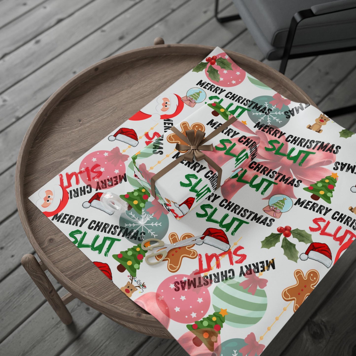 Slutty Christmas Wrapping Paper