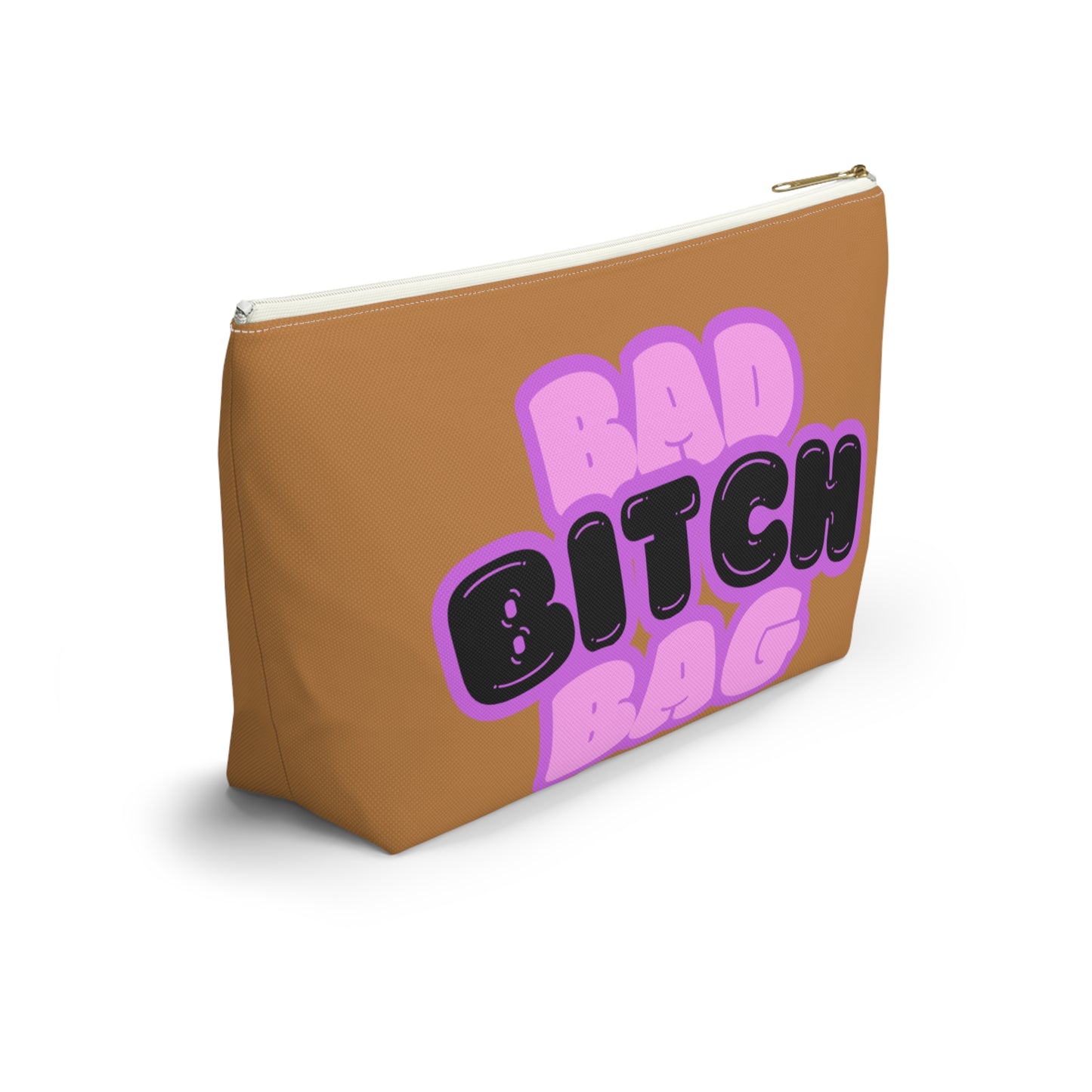Bad Bitch Accessory Pouch : Light Brown