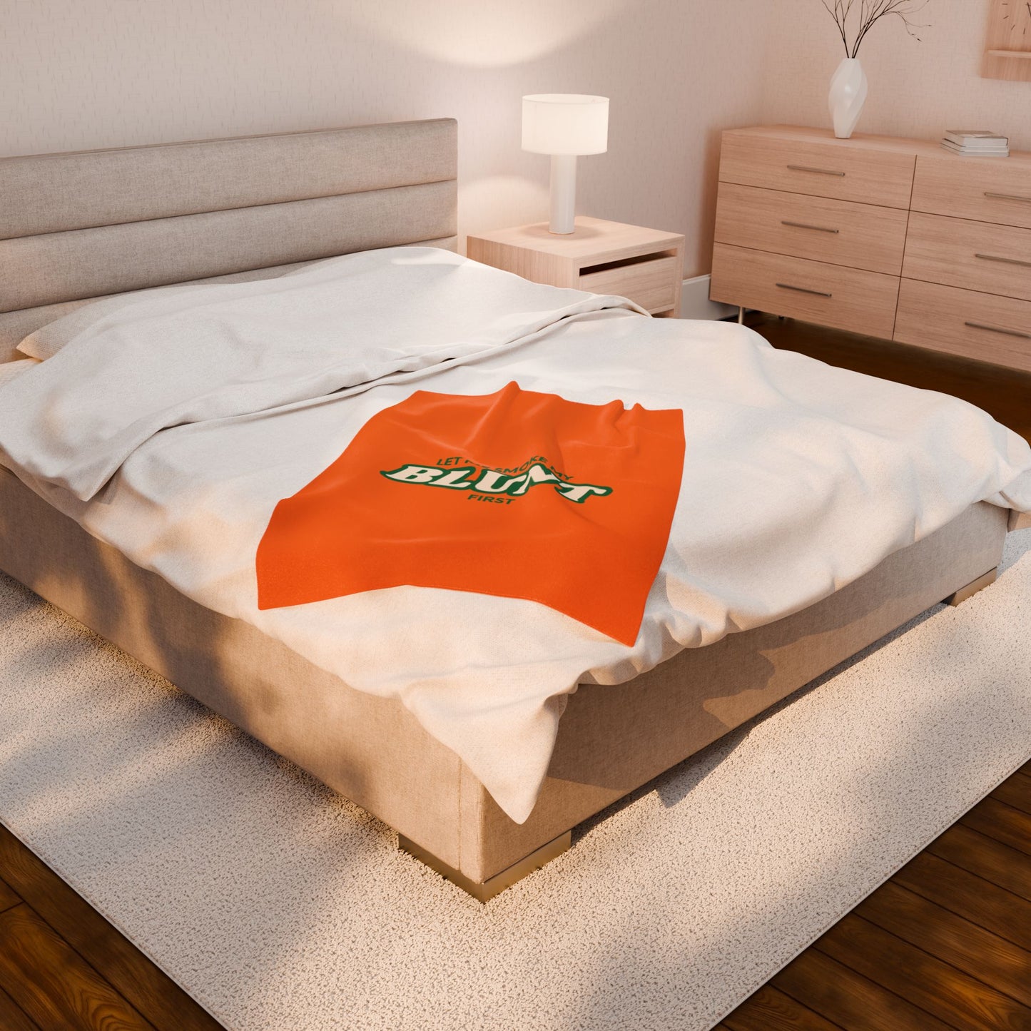 “Let Me Smoke” Cozy Plush Blanket : Crusta