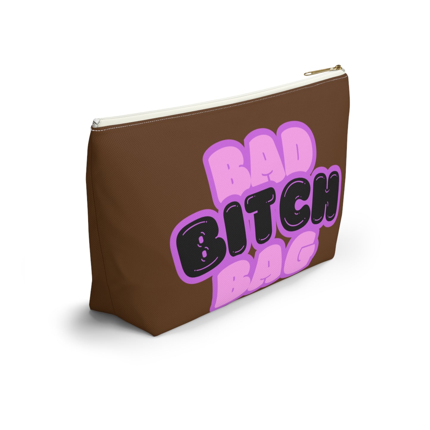 Bad Bitch Accessory Pouch : Dark brown