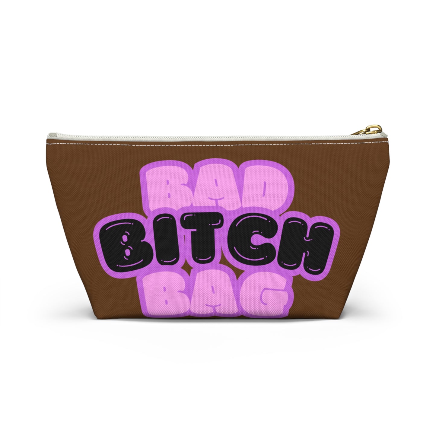 Bad Bitch Accessory Pouch : Dark brown