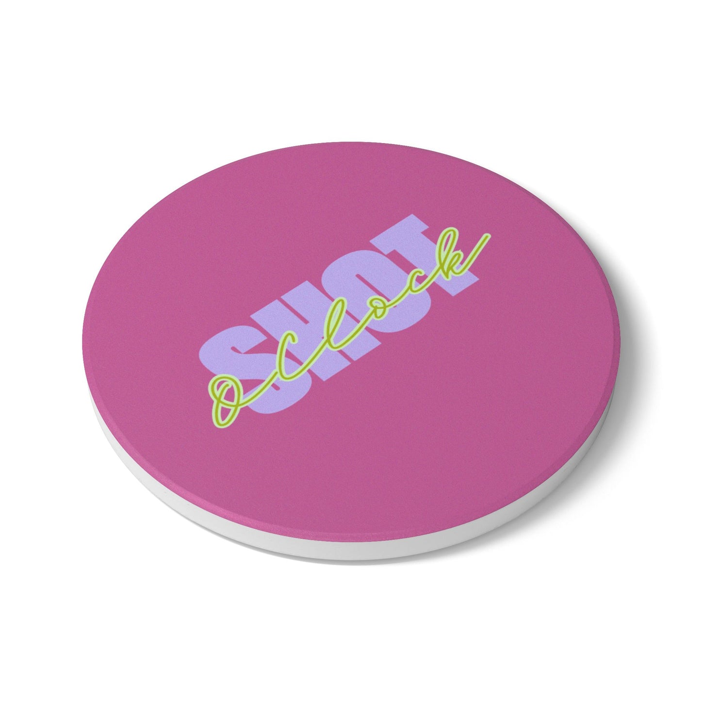 Shot O’Clock Ceramic Coaster