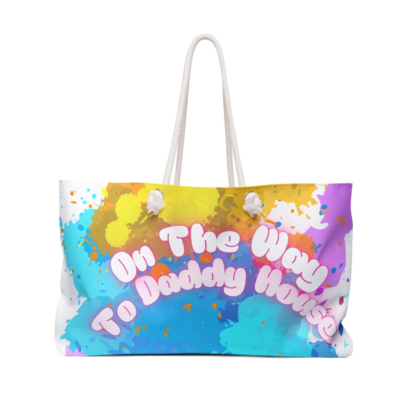 Paint Splash Daddy House Weekender Bag