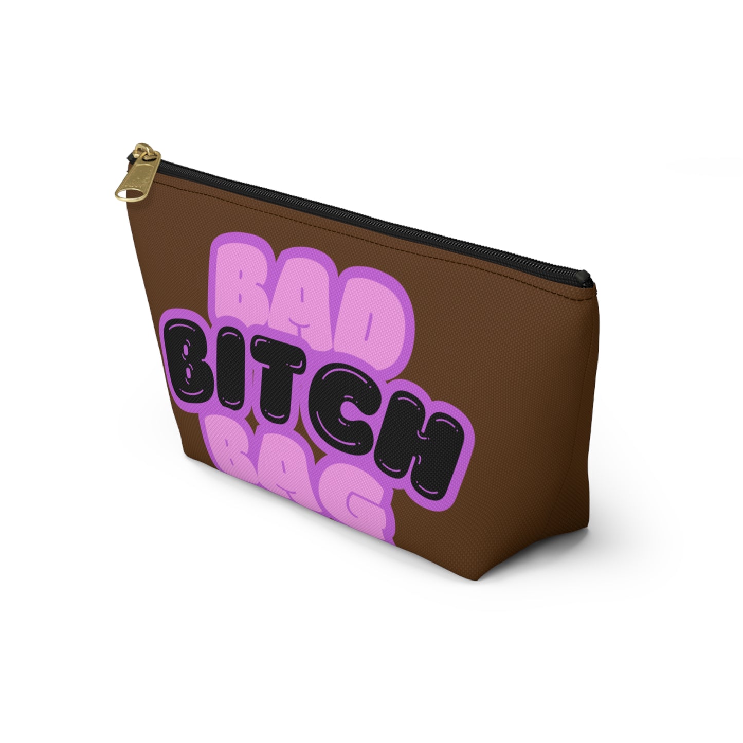 Bad Bitch Accessory Pouch : Dark brown