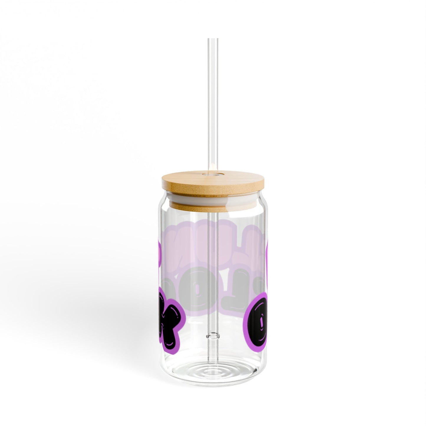 Blunt O’Clock Sipper Glass with Straw, 16oz