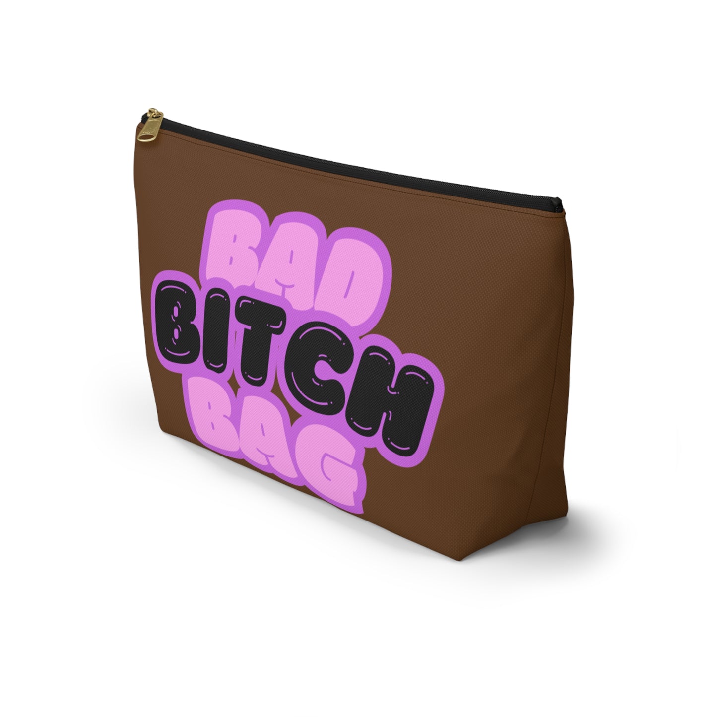 Bad Bitch Accessory Pouch : Dark brown