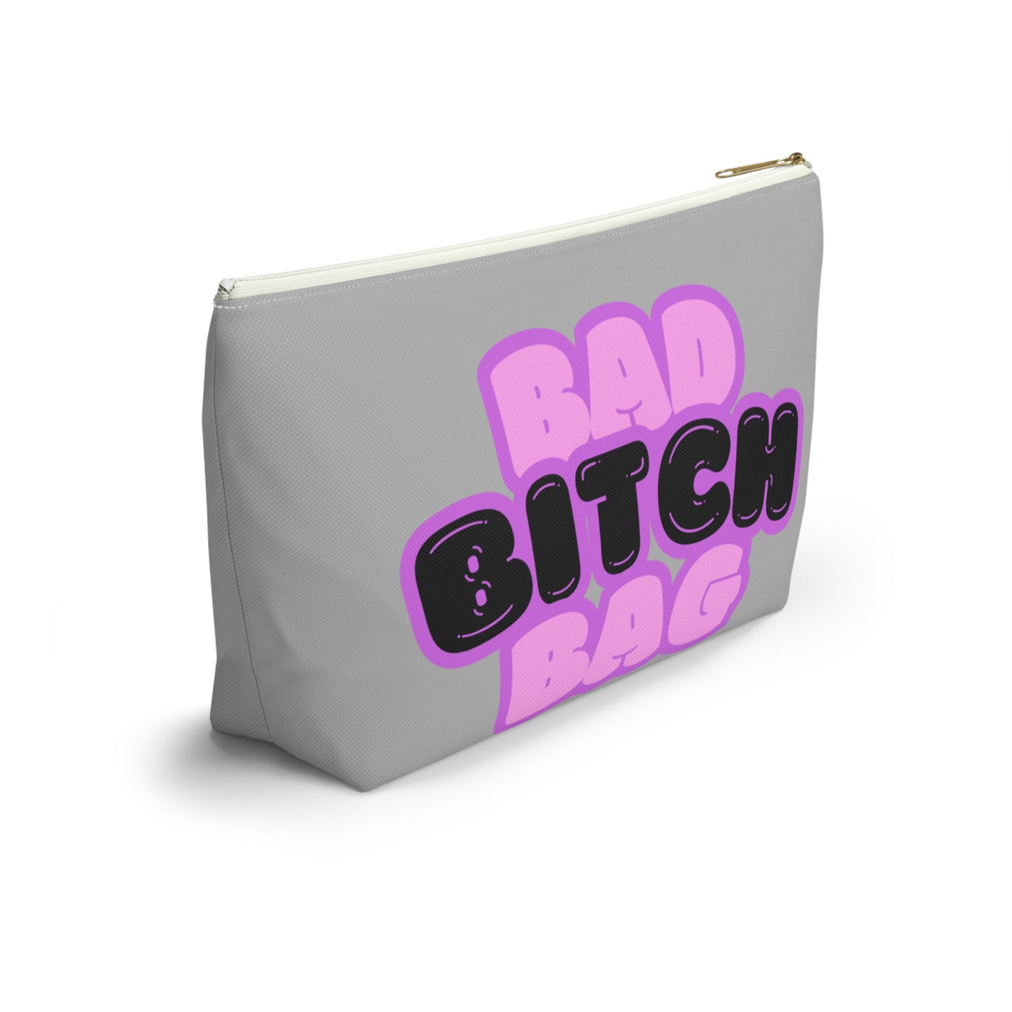 Bad Bitch Accessory Pouch : Light Grey