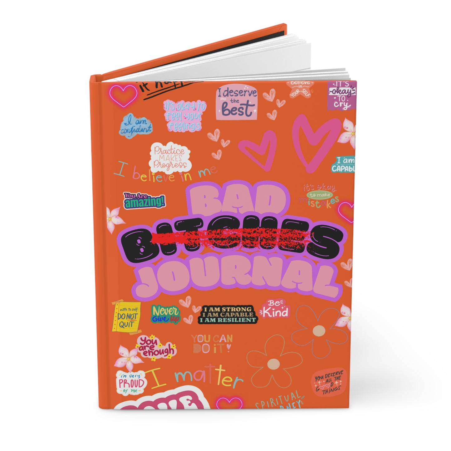 Orange “ Bad Bitch Journal” : Self-Care Journal