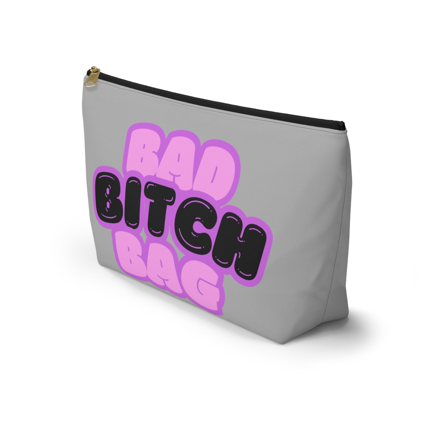 Bad Bitch Accessory Pouch : Light Grey