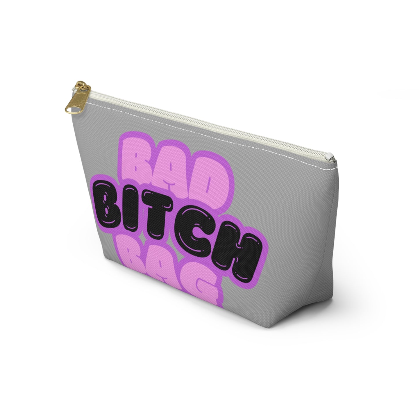 Bad Bitch Accessory Pouch : Light Grey