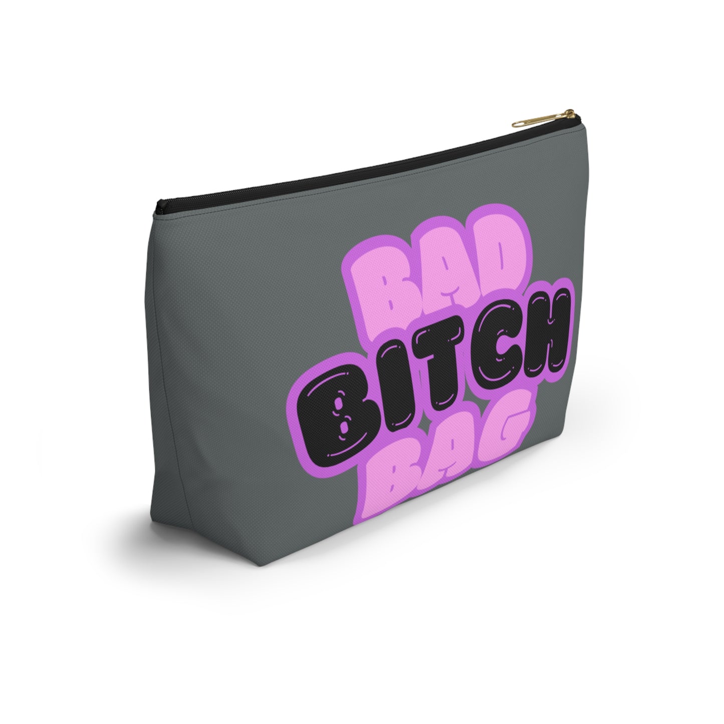 Bad Bitch Accessory Pouch : Dark Grey
