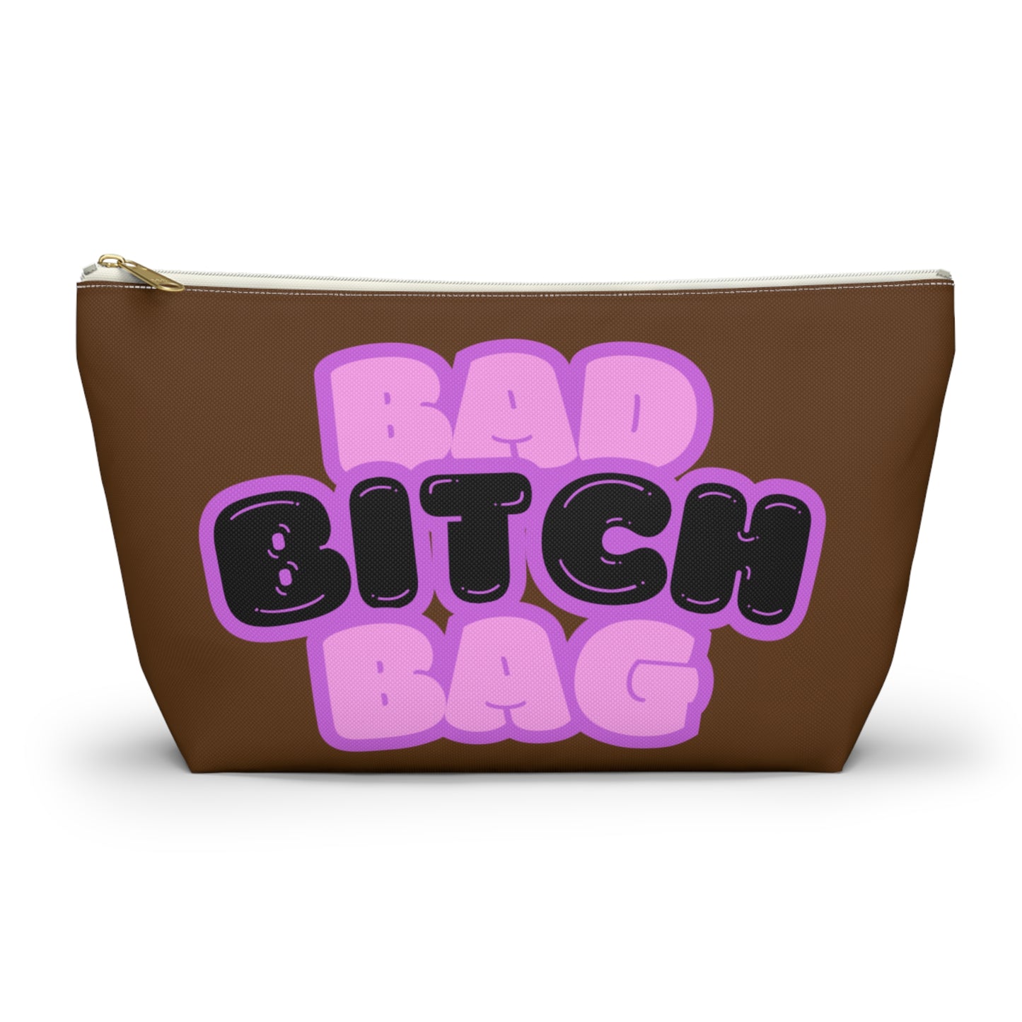 Bad Bitch Accessory Pouch : Dark brown