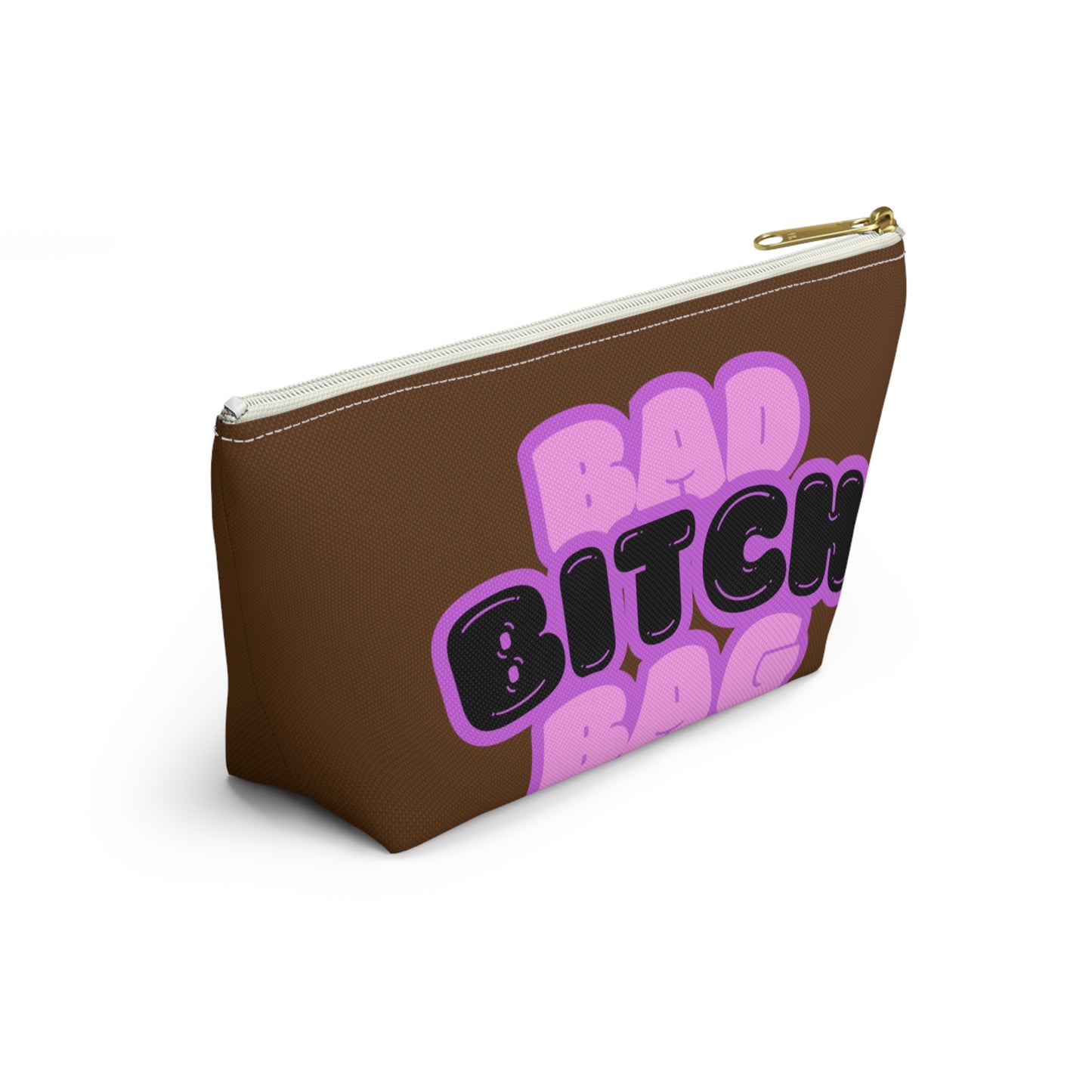 Bad Bitch Accessory Pouch : Dark brown