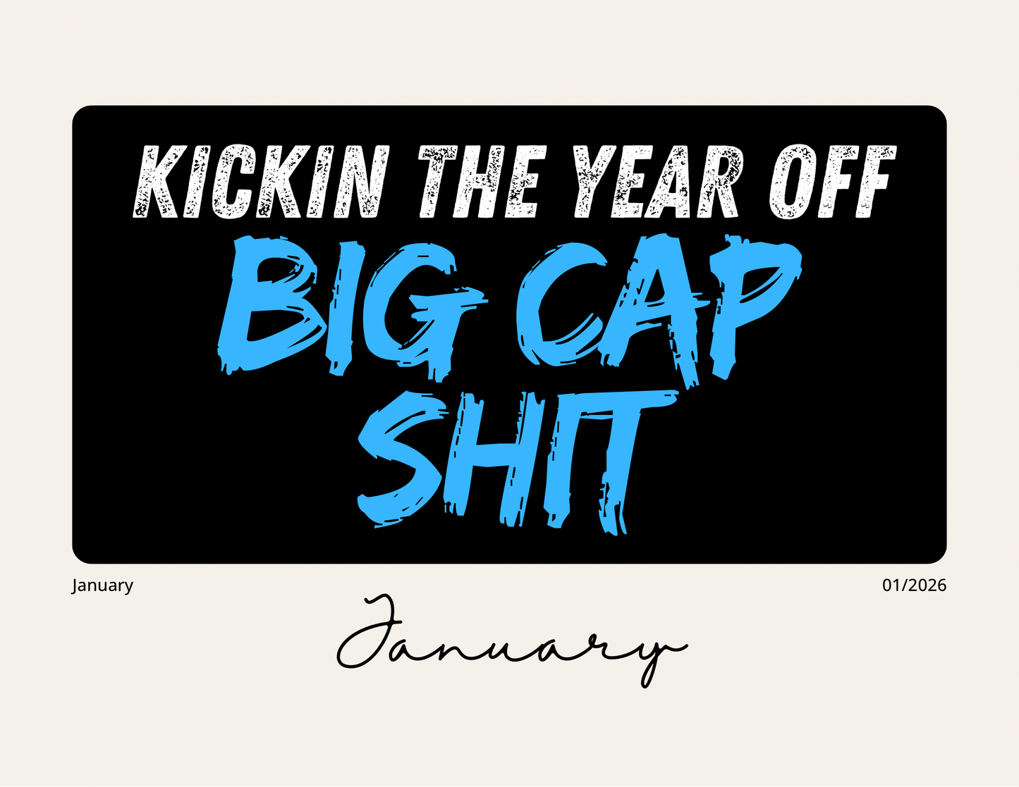 Big Capricorn Energy 2026 Calendar