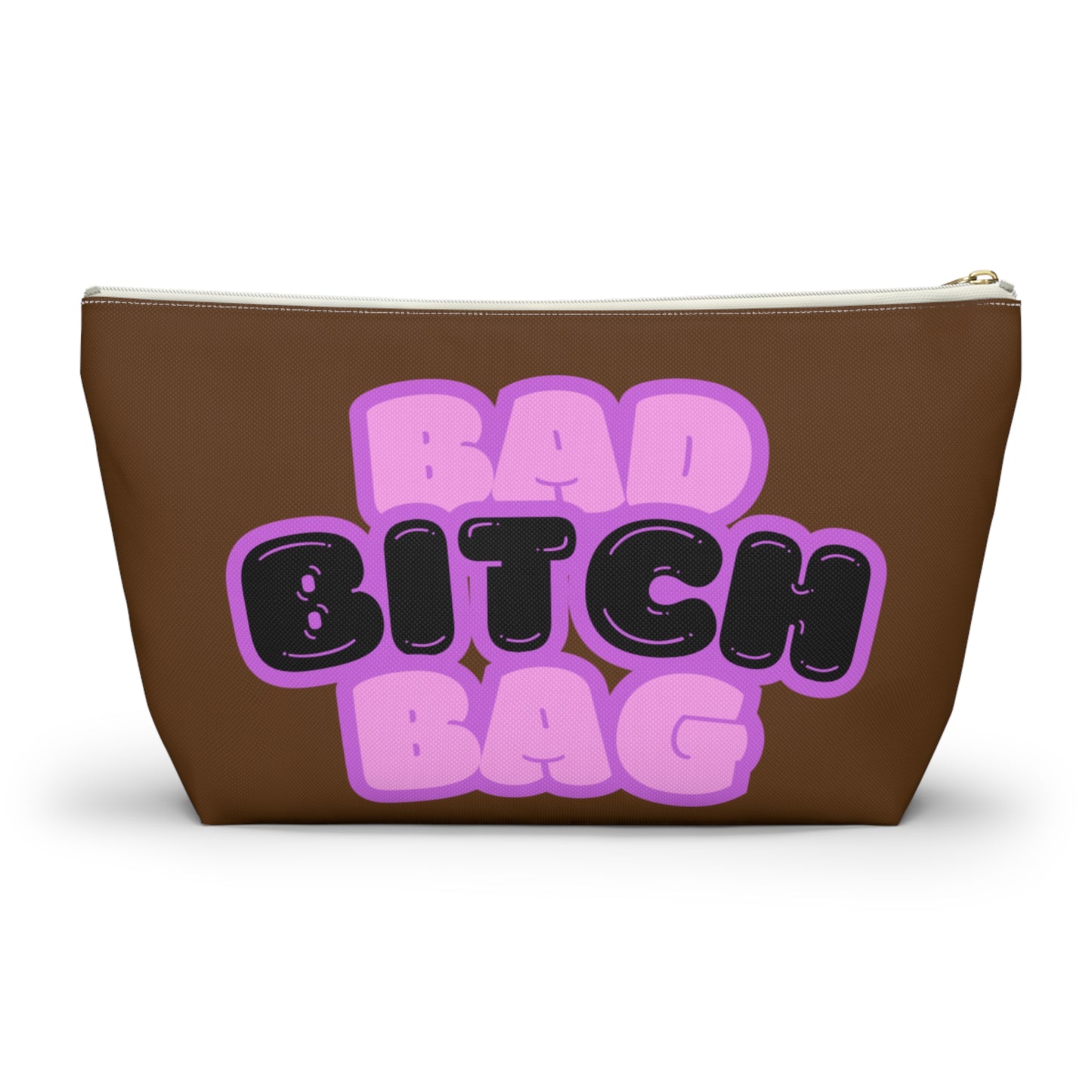 Bad Bitch Accessory Pouch : Dark brown
