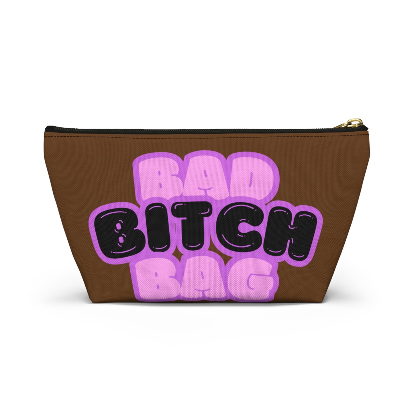Bad Bitch Accessory Pouch : Dark brown