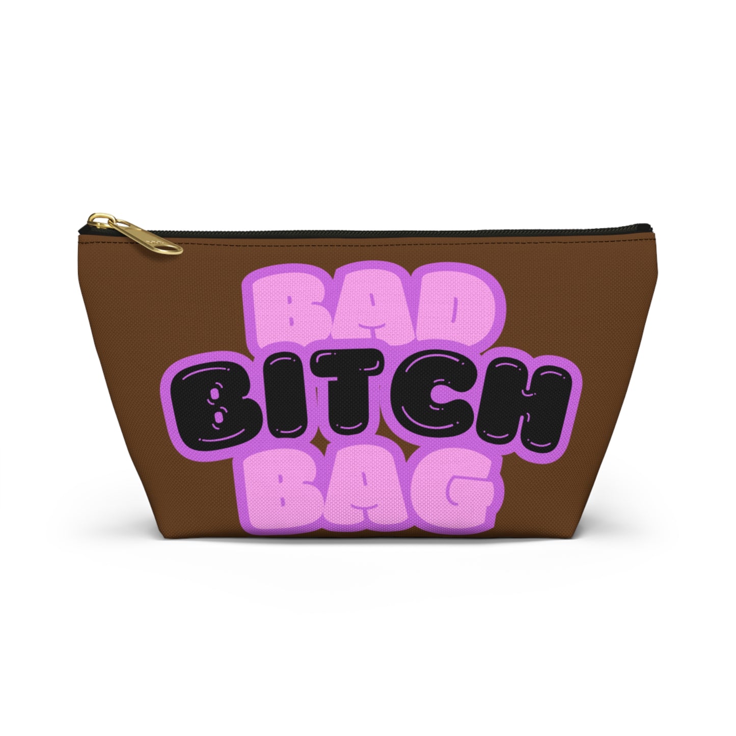 Bad Bitch Accessory Pouch : Dark brown