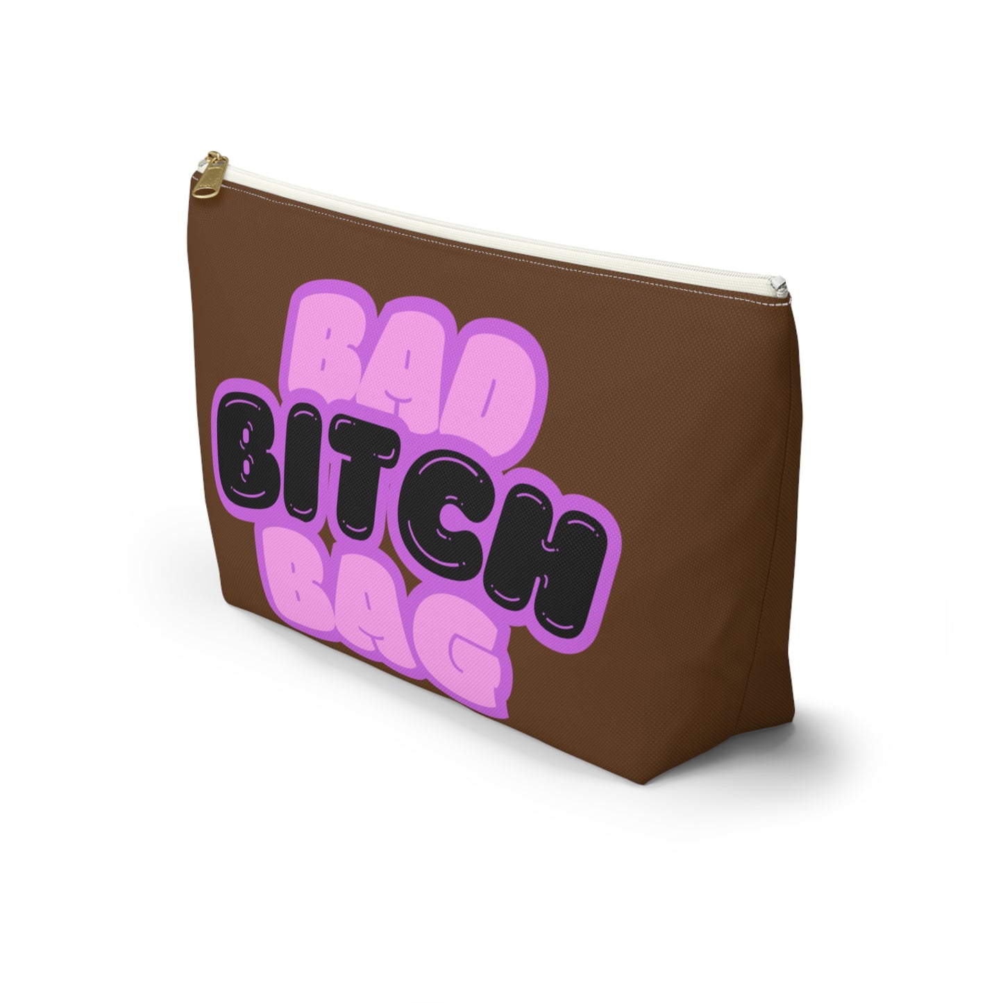 Bad Bitch Accessory Pouch : Dark brown