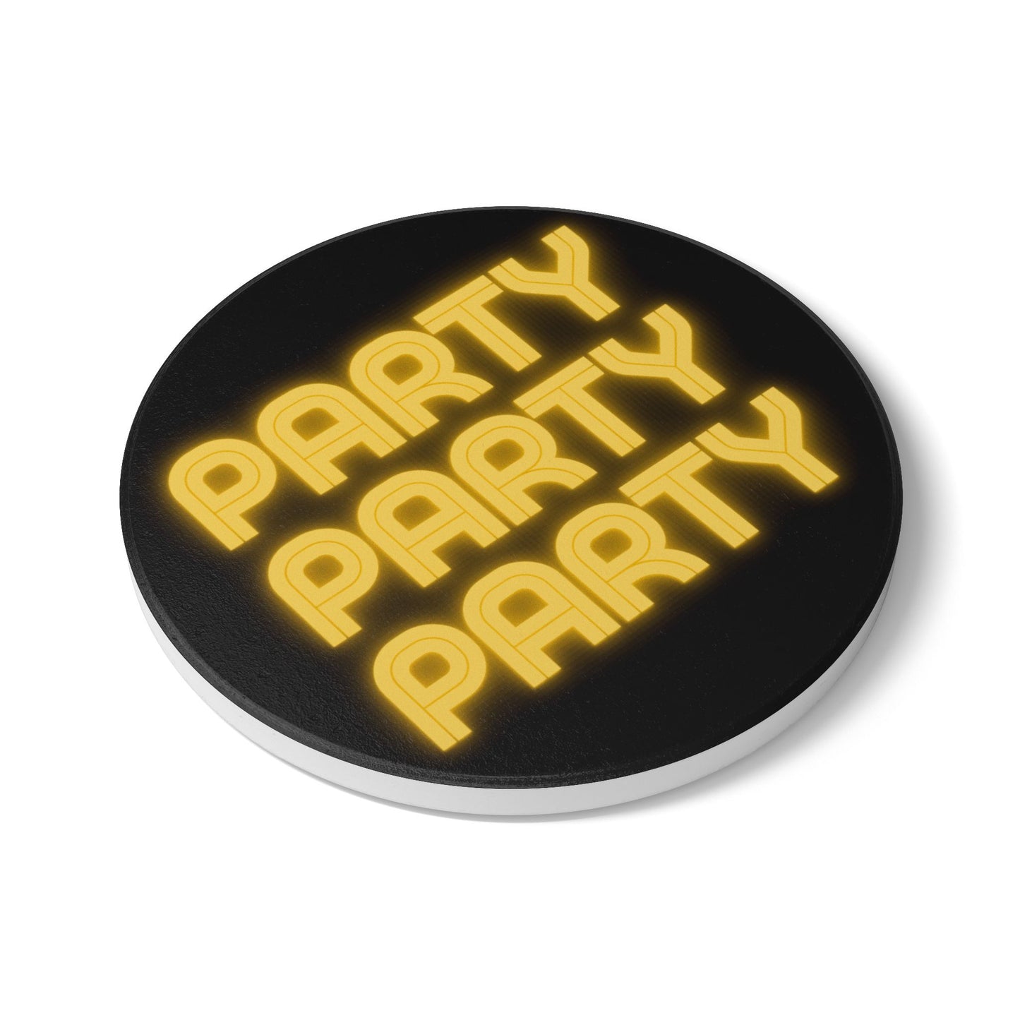 Party Vibes Ceramic Coaster
