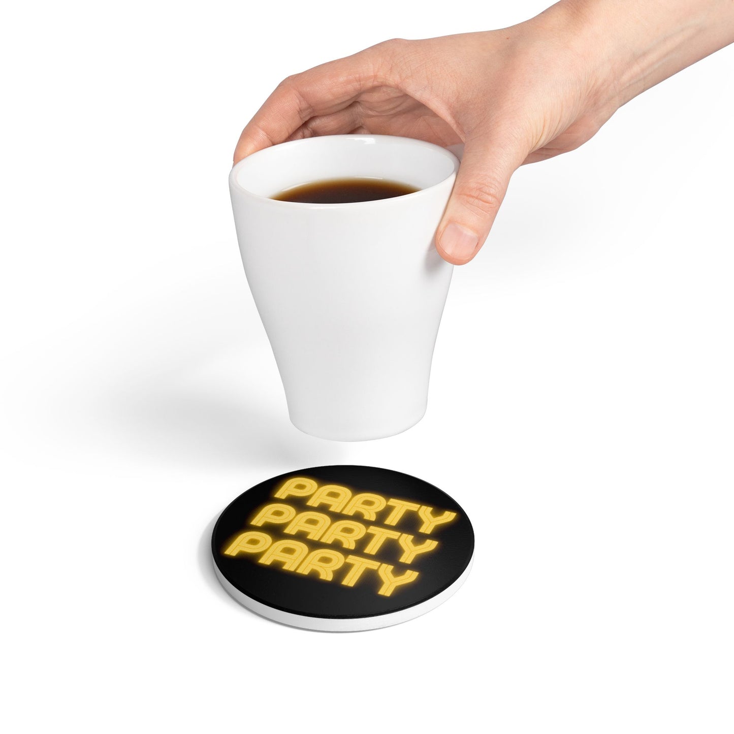 Party Vibes Ceramic Coaster