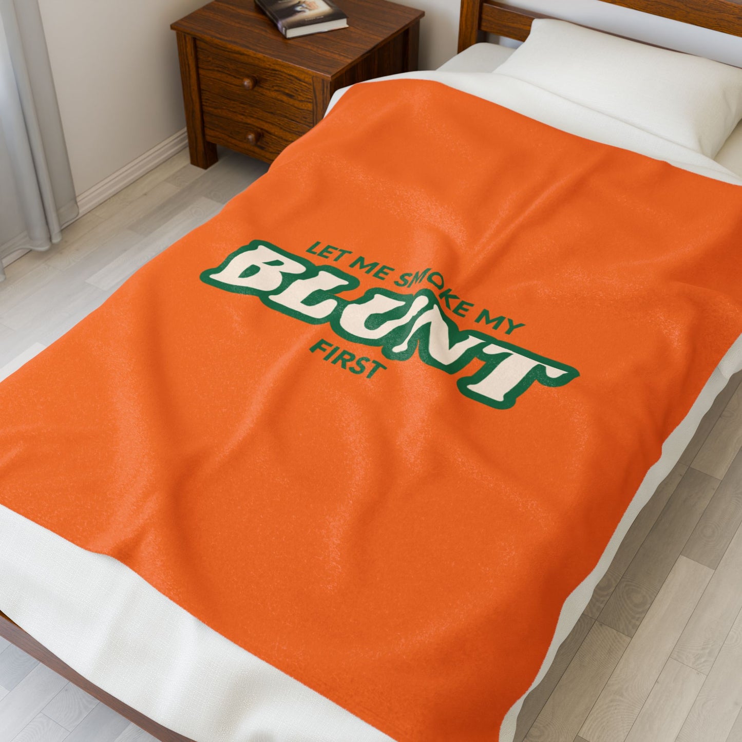 “Let Me Smoke” Cozy Plush Blanket : Crusta