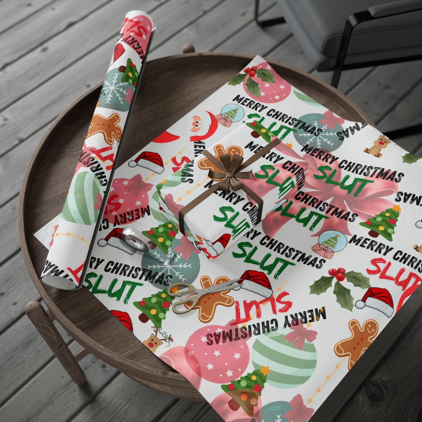Slutty Christmas Wrapping Paper