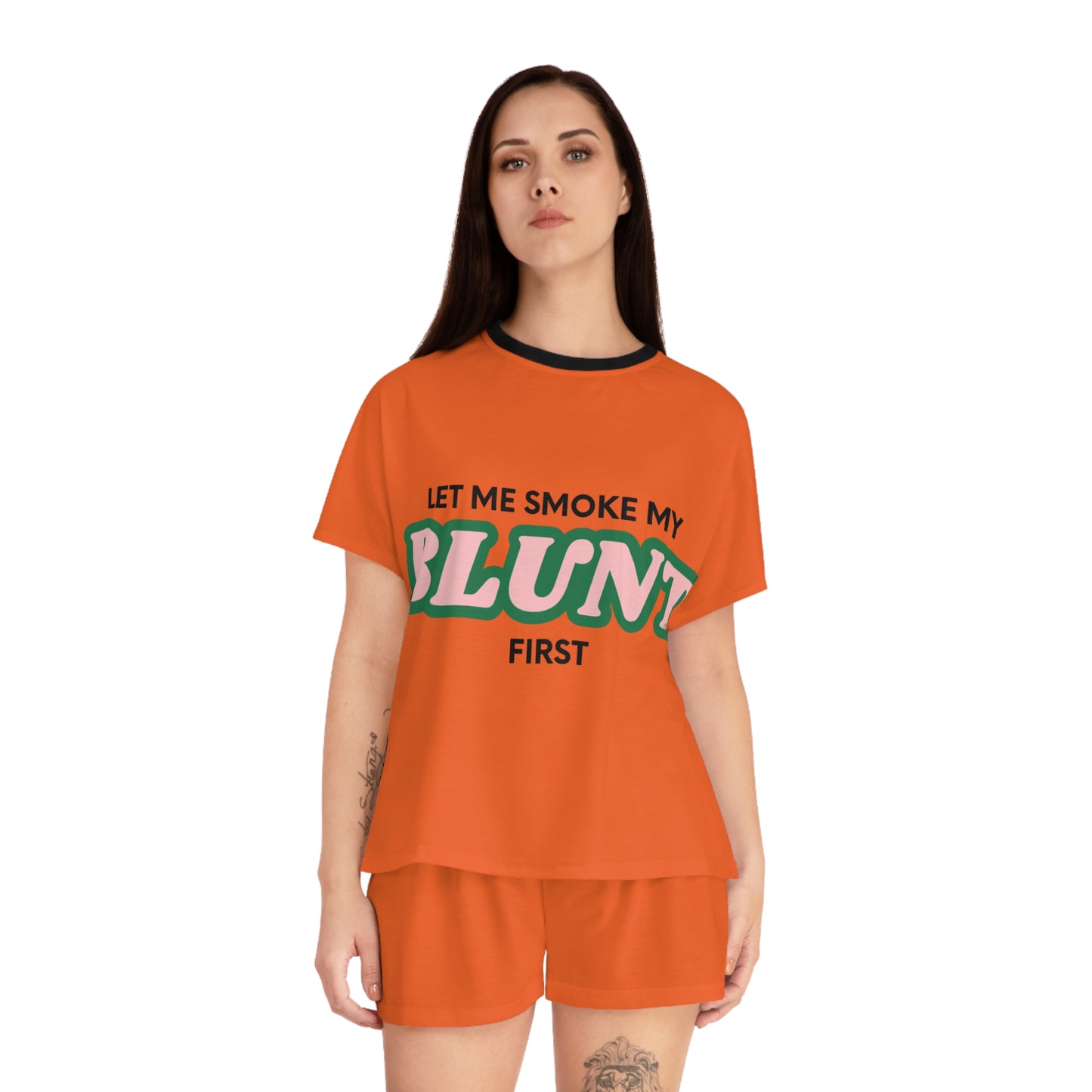 “Let Me Smoke” Pajama Set : Orange