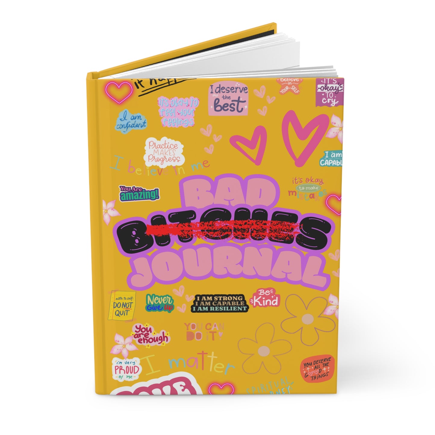Yellow “Bad Bitch Journal” : Self-Care Journal