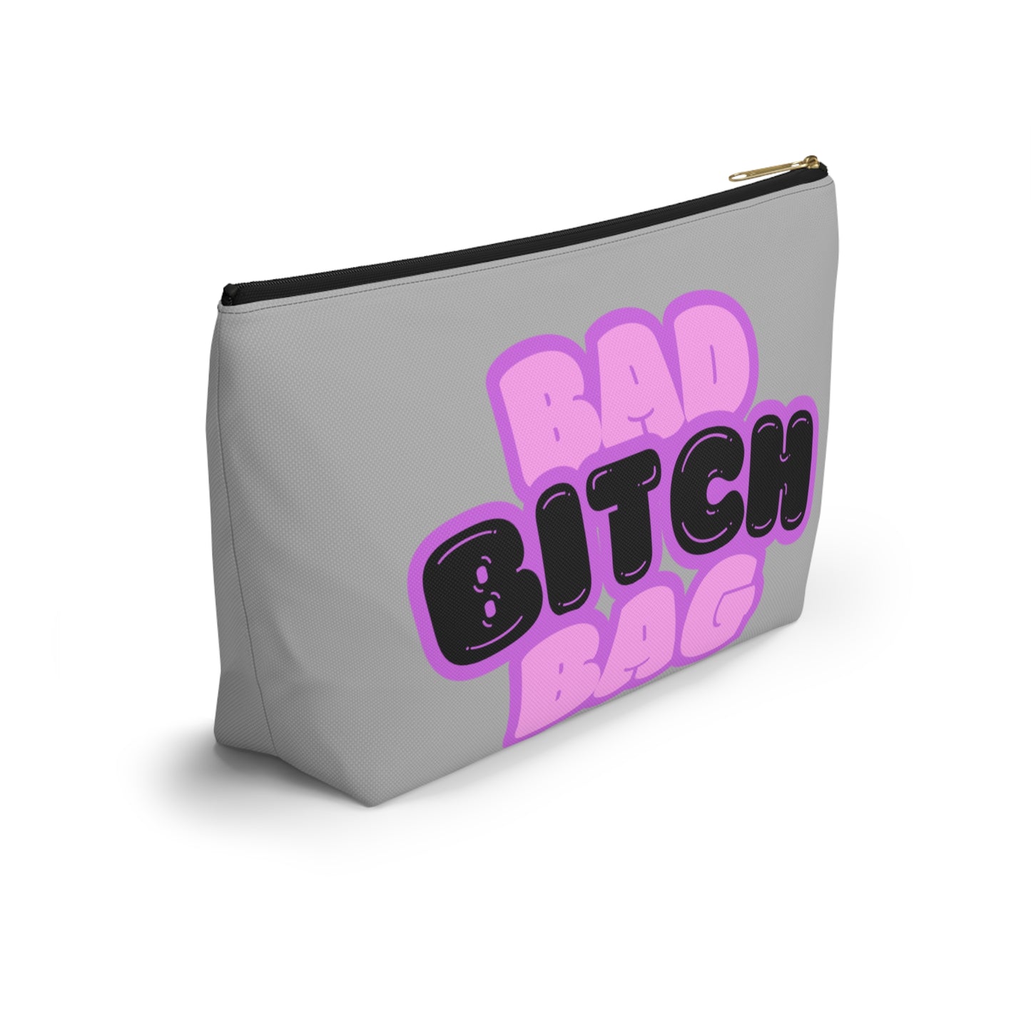 Bad Bitch Accessory Pouch : Light Grey