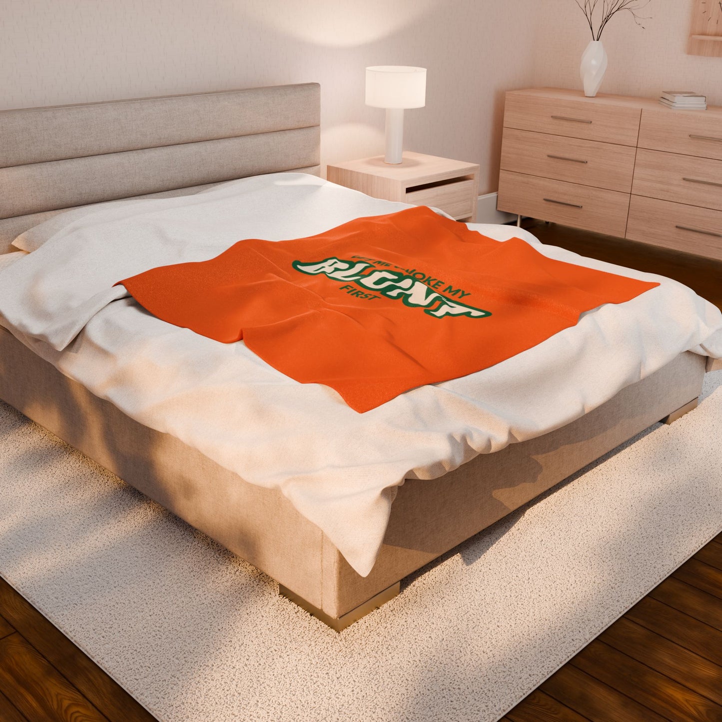 “Let Me Smoke” Cozy Plush Blanket : Crusta