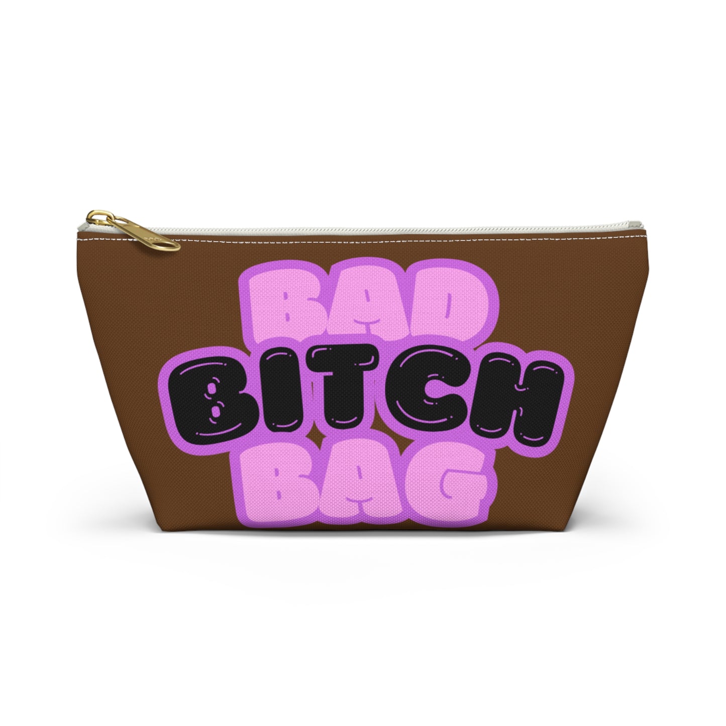 Bad Bitch Accessory Pouch : Dark brown