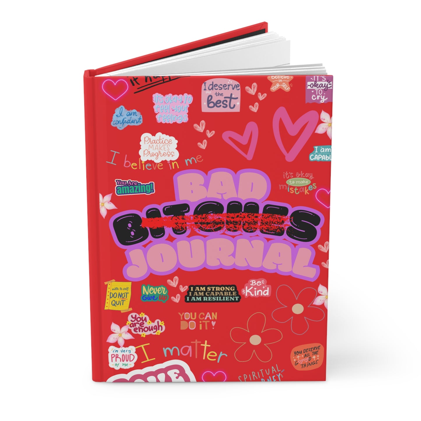Red “ Bad Bitch Journal” : Self-Care Journal