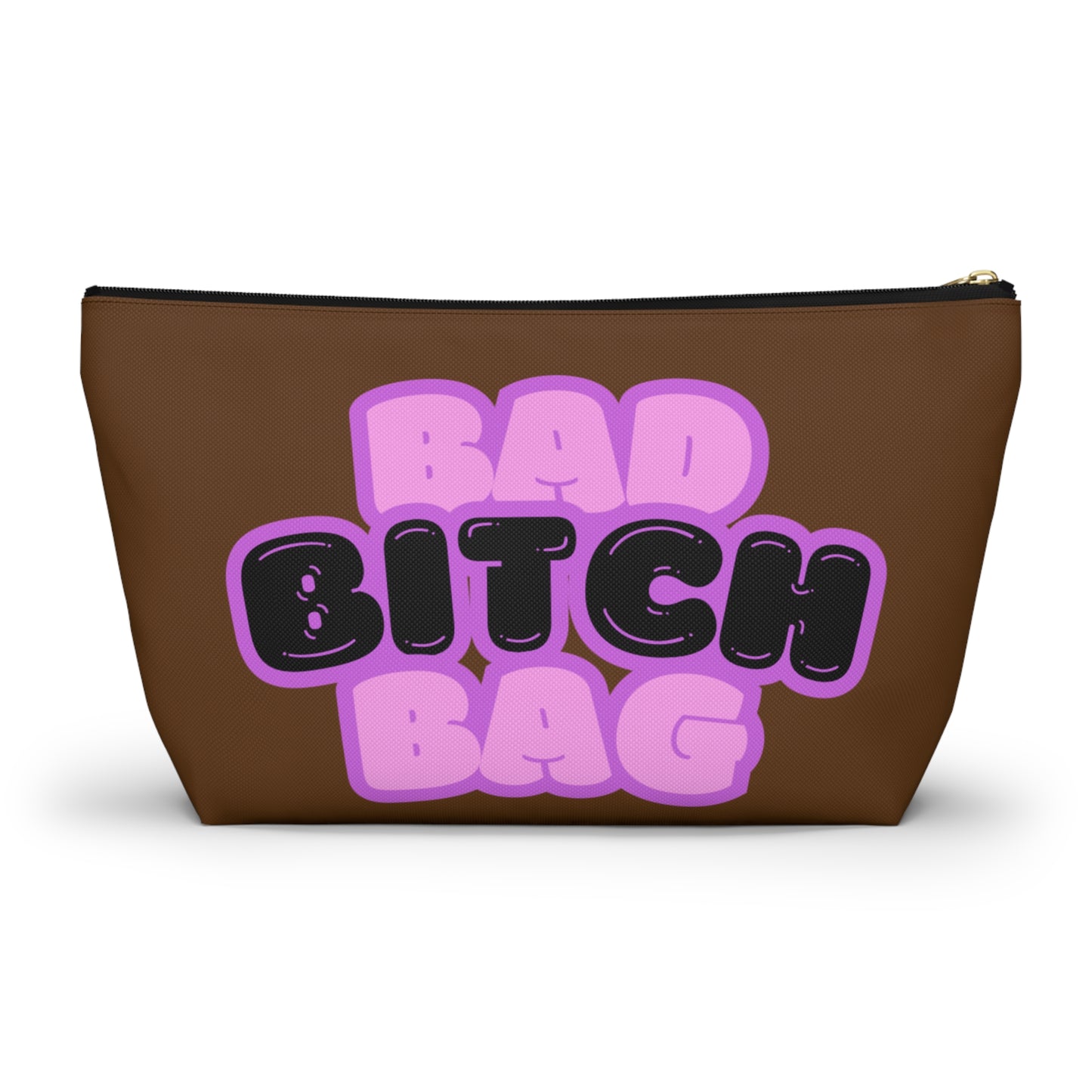 Bad Bitch Accessory Pouch : Dark brown