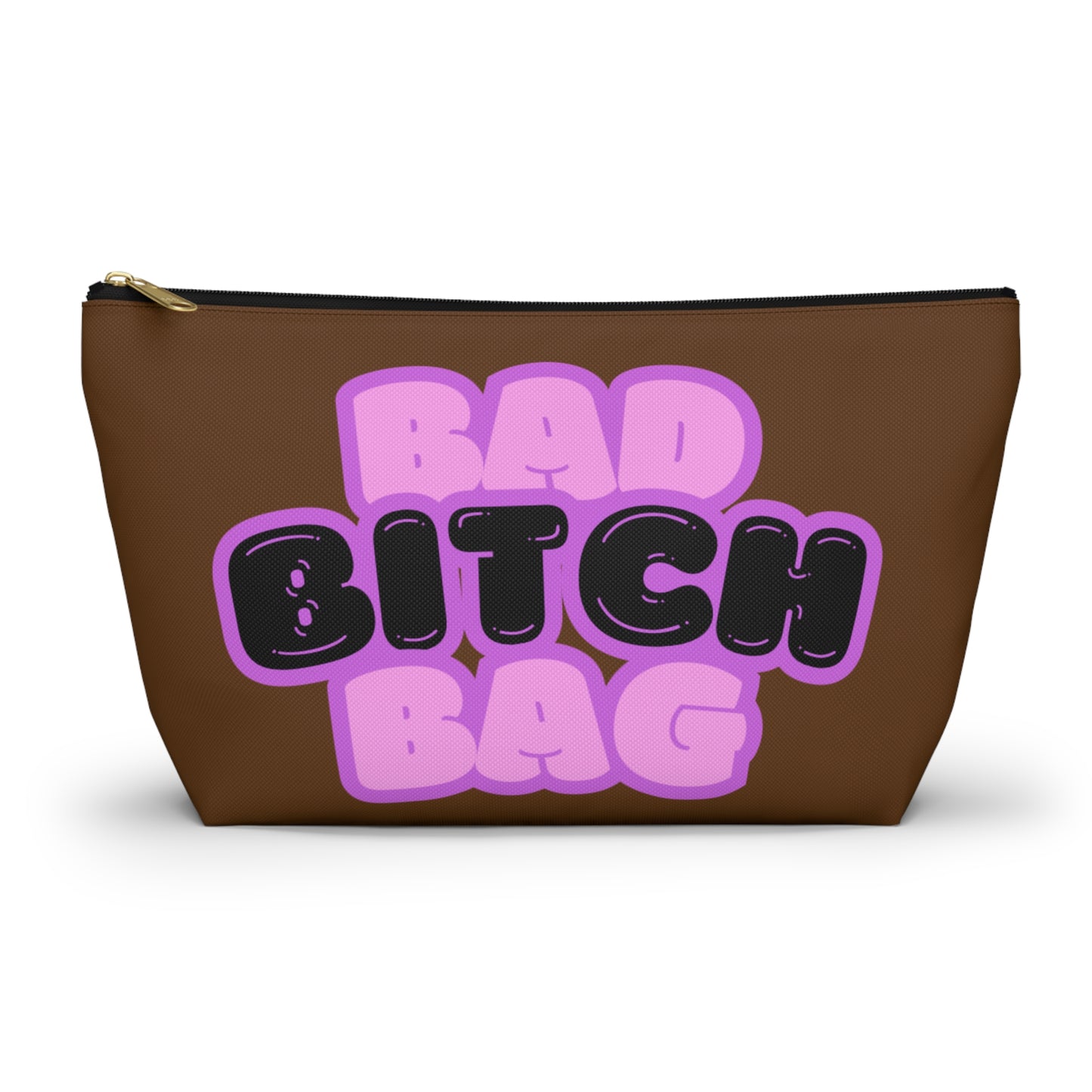 Bad Bitch Accessory Pouch : Dark brown