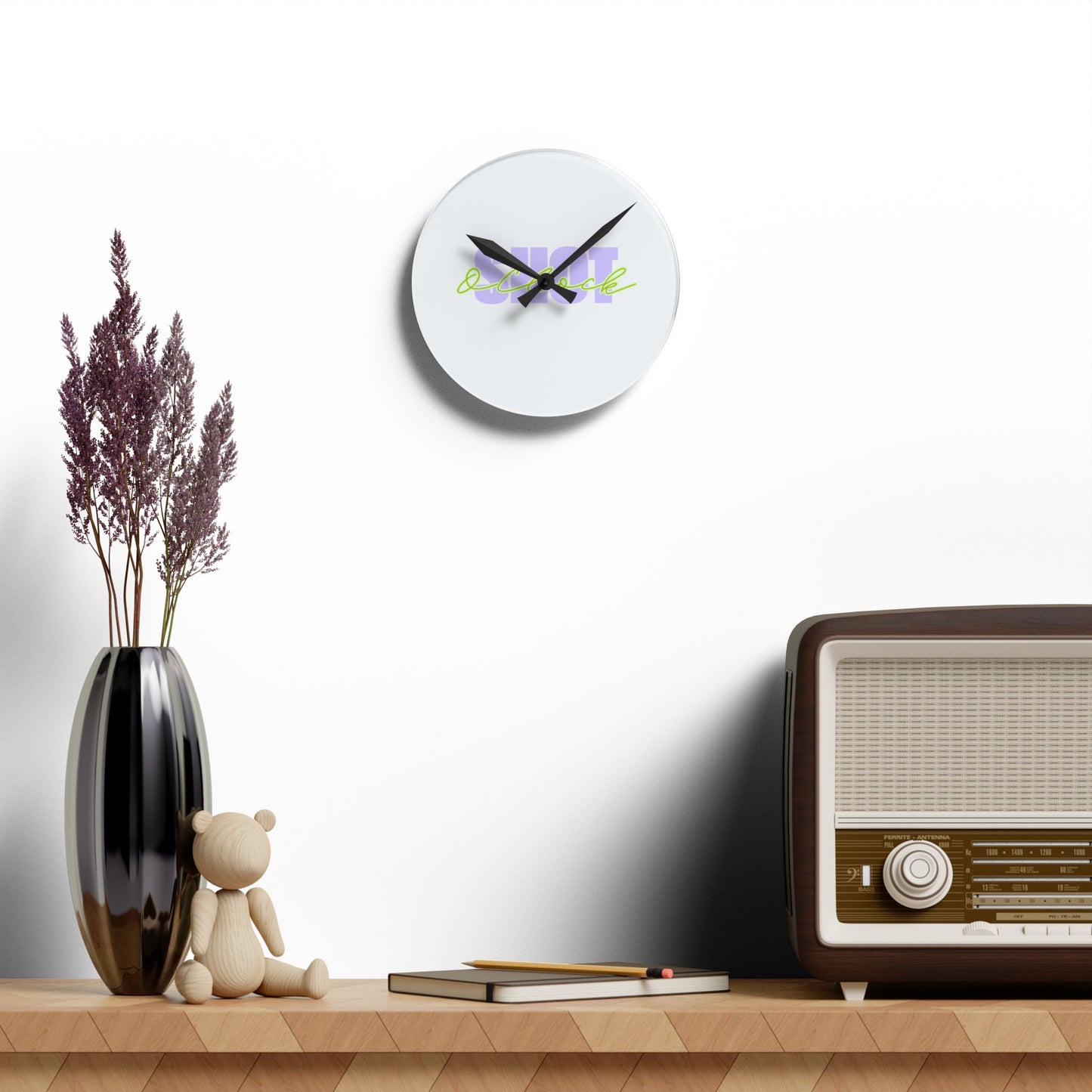 Shot O’Clock Wall Clock