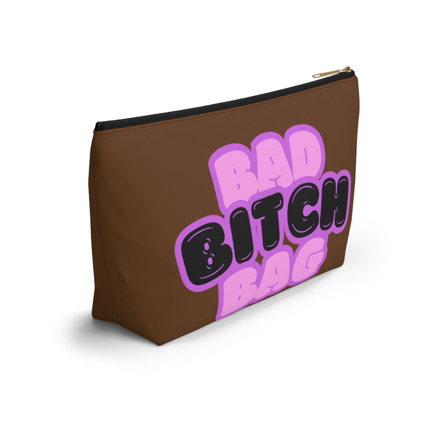 Bad Bitch Accessory Pouch : Dark brown