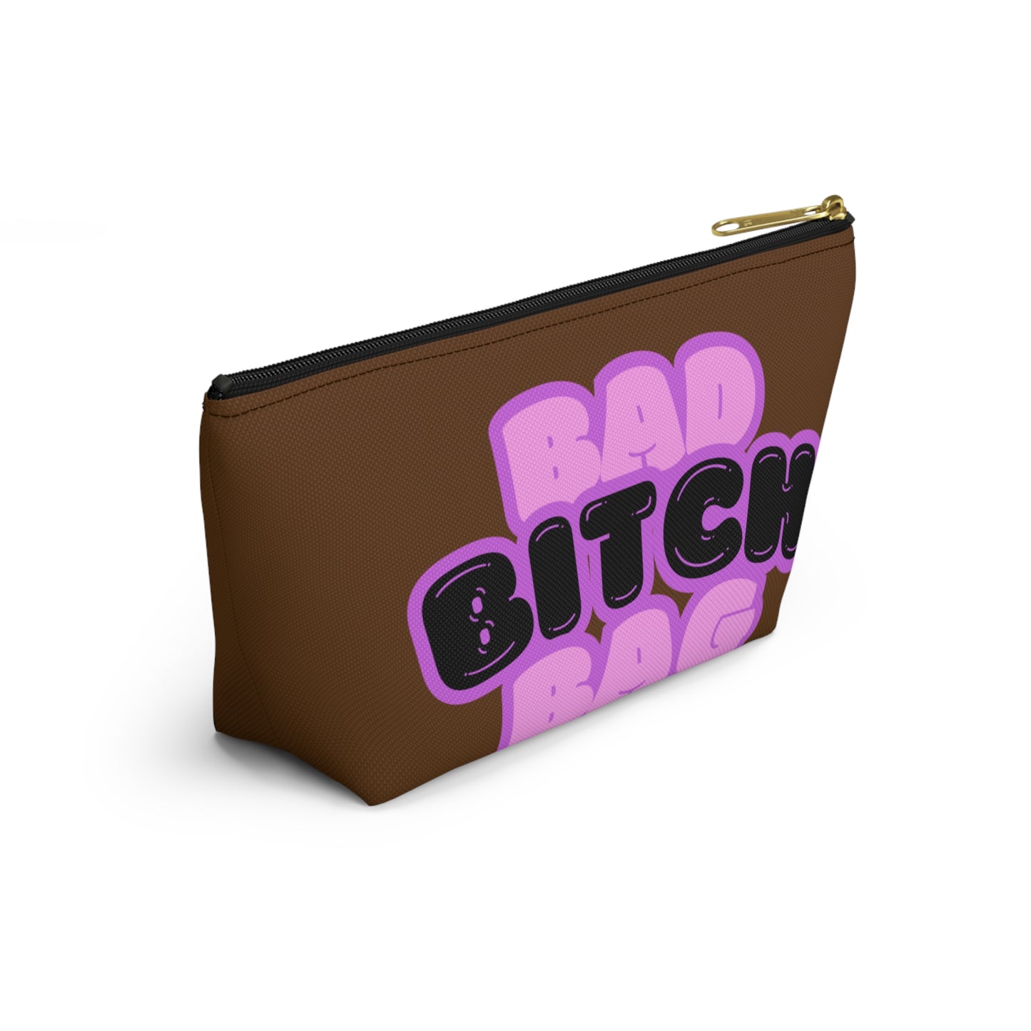 Bad Bitch Accessory Pouch : Dark brown