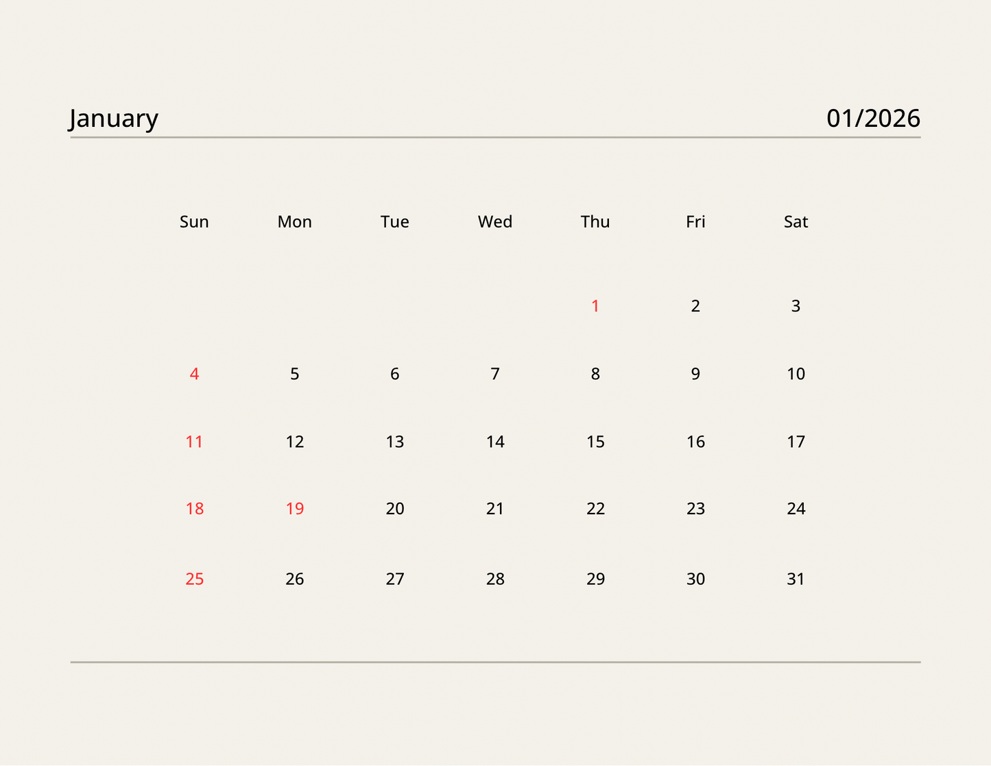 Big Capricorn Energy 2026 Calendar