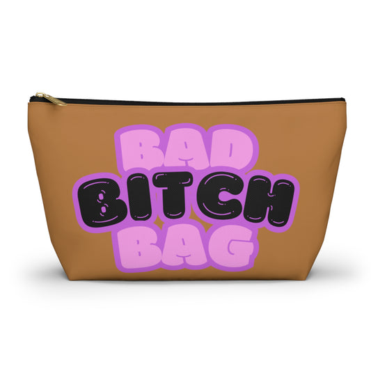 Bad Bitch Accessory Pouch : Light Brown