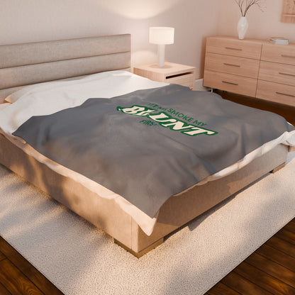 “Let Me Smoke” Cozy Plush Blanket : Grey