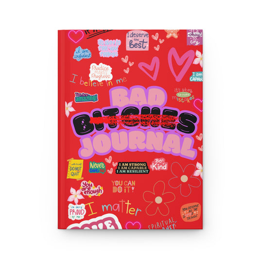 Red “ Bad Bitch Journal” : Self-Care Journal
