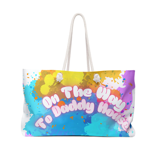 Paint Splash Daddy House Weekender Bag