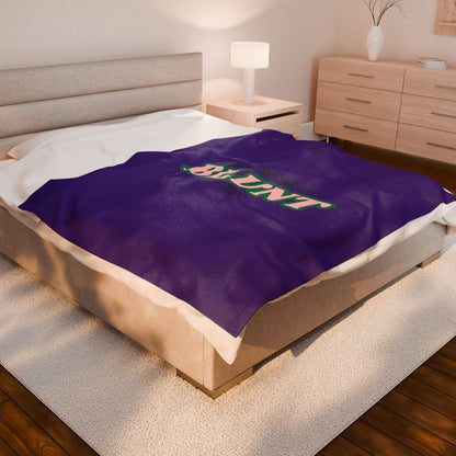 “Let Me Smoke” Cozy Plush Blanket : Purple