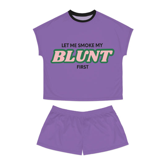 “Let Me Smoke” Pajama Set : Purple
