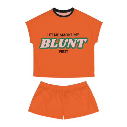 “Let Me Smoke” Pajama Set : Orange