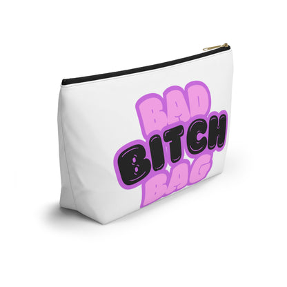 Bad Bitch Accessory Pouch : White