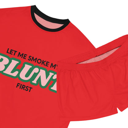 “Let Me Smoke” Pajama Set : Red