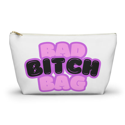 Bad Bitch Accessory Pouch : White