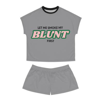 “Let Me Smoke” Pajama Set : Grey