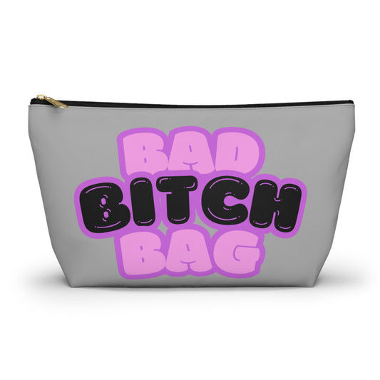 Bad Bitch Accessory Pouch : Light Grey